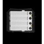 Aiphone - Module 4 touches d'appel, rétro-éclairage, installation avec façade 1 à 4 BP