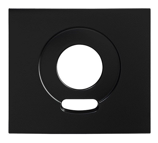 Aiphone - Façade en zamak, finition noire satin, pour caméra GTVB grand angle 170°