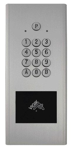 Aiphone - Clavier codé avec gestion des codes en temps réel - argent