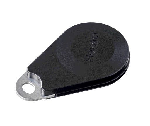 Aiphone - Badge mains libres NOIR, détection à 1 m, prog. via HEXACTWEB, pile incluse