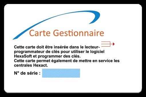 Aiphone - Carte gestionnaire sans logo pour accès HEXACTWEB, droits administrateurs