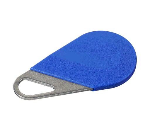 Aiphone - Badge résident couleur bleue pour HEPLUSV3 et HEXACOMGSMV3, format porte-clé
