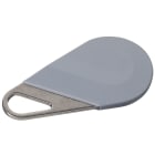 Aiphone - Badge hexact type porte cle de couleur gris