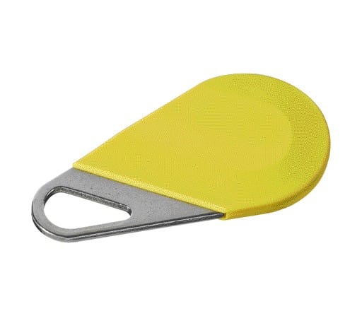 Aiphone - Badge résident couleur jaune pour HEPLUSV3 et HEXACOMGSMV3, format porte-clé