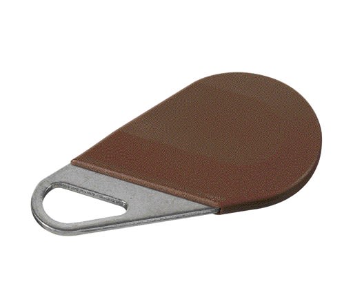 Aiphone - Badge résident couleur marron pour HEPLUSV3 et HEXACOMGSMV3, format porte-clé