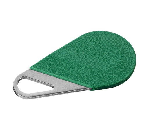 Aiphone - Badge résident couleur vert pour HEPLUSV3 et HEXACOMGSMV3, format porte-clé