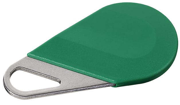 Aiphone - Badge hexact type porte cle de couleur vert