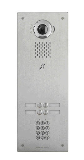 Aiphone - Plat. vid. IP enc. 4BP, clavier, SIP, picto, synthèse & b. m. - Délai 5 semaines