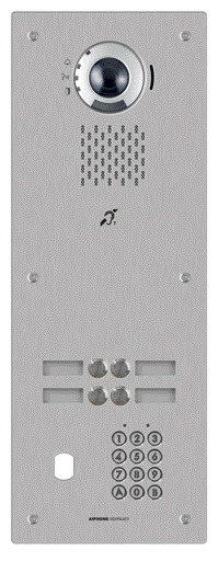 Aiphone - P. vid. IP enc. 4BP, clav. trou VIGIK+, SIP, picto, synt. b. m.-Délai 5 semaines