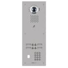 Aiphone - Plat. vidéo enc. 4bp ip/sip,inox,pictos,syn. vocale,b. magn,clav codé,per. vigik