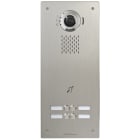 Aiphone - Platine video enc. 4 bp ip-sip, inox, pictos, synthese vocale, boucle magnetique