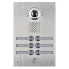 Aiphone - Platine vidéo enc. 6 bp ip/sip, inox, pictos, synthèse vocale, boucle magnétique