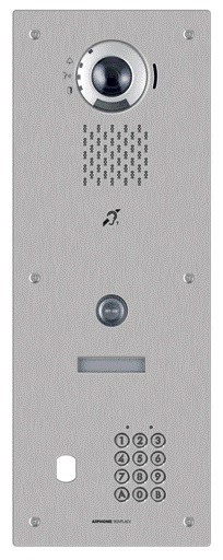 Aiphone - P. vid. IP enc. 1BP, clav. trou VIGIK+, SIP, picto, synthèse & boucle magnétique