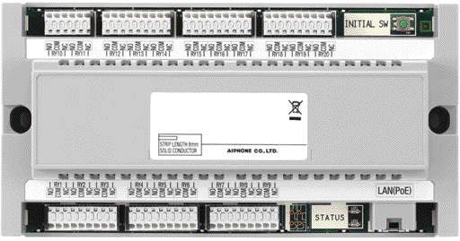 Aiphone - Interface IP avec commande de relais déportée, 20 relais paramétrables
