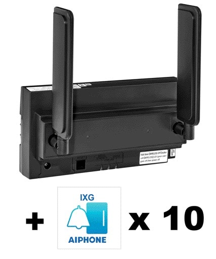 Aiphone - Pack 1 passerelle IP / GSM et 10 licences pour renvoi sur application IXG