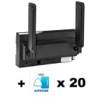 Aiphone - Pack 1 passerelle IP / GSM et 20 licences pour renvoi sur application IXG
