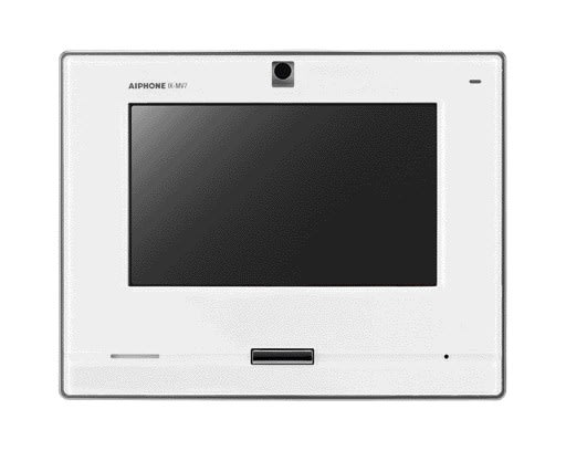 Aiphone - Poste maître vidéo IP blanc, mains libres, compatible SIP, écran tactile 7''