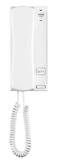 Aiphone - Poste audio blanc IP, SIP, réponse combiné ou mains libres, 1 commande de gâche