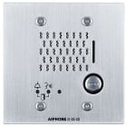 Aiphone - Platine audio encastree inox 1 bp ip-sip hauteur 120 mm