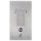 Aiphone - Plat. audio enc. inox 1 bp ip/sip, synthèse vocale, pictos, boucle magnétique