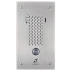 Aiphone - Plat. audio IP, encastrée inox, 1BP, synthèse vocale, pictos, boucle magnétique