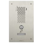 Aiphone - Plat. audio enc. inox 1 bp ip-sip, synthese vocale, pictos, boucle magnetique