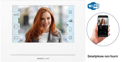 Aiphone - Moniteur maître écran 7 avec module wifi intégré