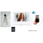 Aiphone - Kit video platine encastree avec moniteur ecran 7 avec module wifi integre