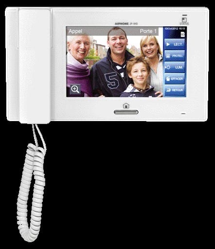 Aiphone - Moniteur sec. pour JP4MED, b. magnétique, conversation mains libres ou combiné