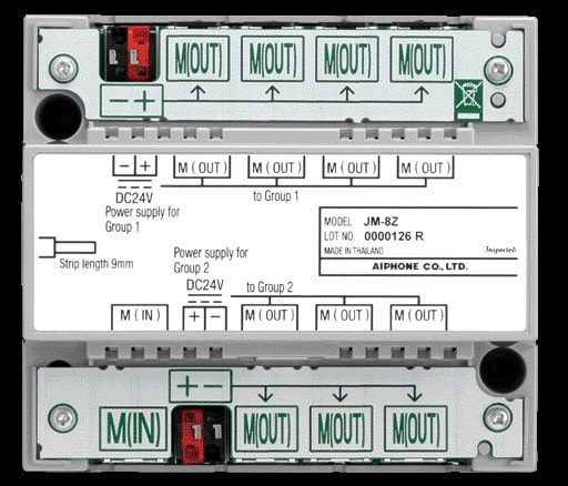 Aiphone - Distributeur vidéo pour 7 moniteurs JP4HD, pour câblage type étoile