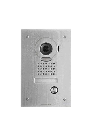 Aiphone - Platine vidéo couleur avec zoom encastrée inox résistante au vandalisme