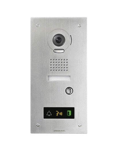 Aiphone - Platine vidéo inox enc, synthèse vocale, pictos pour jp4med