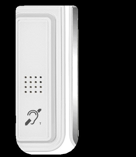 Aiphone - Enjoliveur de combiné pour JP4MED et JP4HD livré avec façade blanche et miroir