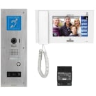 Aiphone - Kit vidéo access. boucle magnét. platine inox enc. jpdvflbm+jp4med+ps2420d