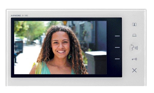 Aiphone - Moniteur principal écran 7 pouces touches sensitives, ABS blanc, 2 fils intégral