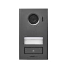 Aiphone - Platine vidéo alu. injecté, 2 fils intégral, saillie, IP54 et IK08, pour JV