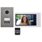 Aiphone - Kit video platine encastree avec moniteur ecran 7 - 2 fils integral