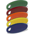 Aiphone - Pack de 5 badges bicolores pour UGVBT, gris-bleu/jaune/orange/rouge/vert