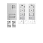 Aiphone - Kit audio platine alu saillie 2 bp, 2 postes maîtres mains-libres, 2 transfo