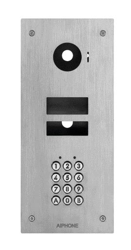 Aiphone - Façade inox, encastrée, clavier 100 codes, 2 relais, pour JVS1F ou platine JVDVF