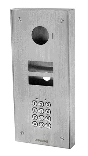 Aiphone - Façade inox 2 mm saillie avec clavier codé pour kits jvs1f & platine jvdvf