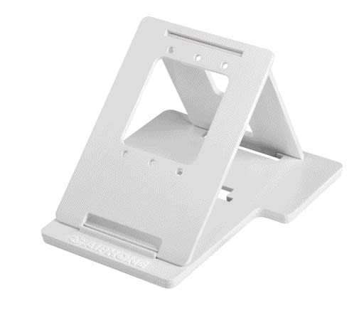 Aiphone - Support bureau blanc pour tout moniteur mains libres écran 3,5 ou 7 pouces