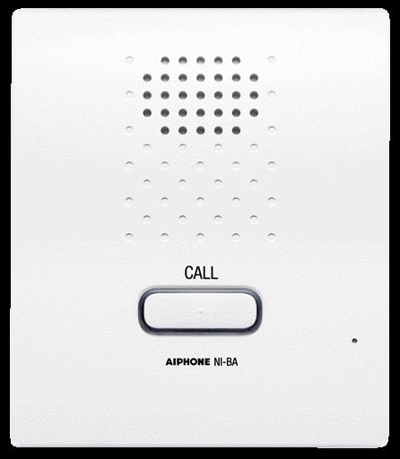 Aiphone - Poste secondaire audio 1 bouton d'appel, pose murale, touche d'appel avec voyant
