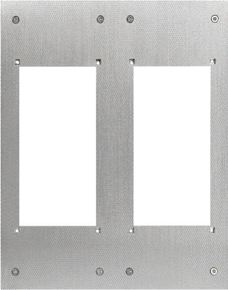 Aiphone - Façade inox pour intégration 2 x gf2f dans potelet pa1603