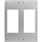 Aiphone - Façade d'adaptation inox pour d'encadrement GT pour 2 x GF2F pour potelet PA1603