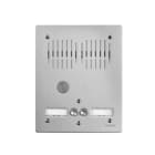 Aiphone - Platine audio 2 boutons d'appel, en aluminium 4 mm, encastrée sur 2 rangées