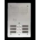 Aiphone - Platine audio 6 boutons d'appel, en aluminium 4 mm, encastrée sur 2 rangées
