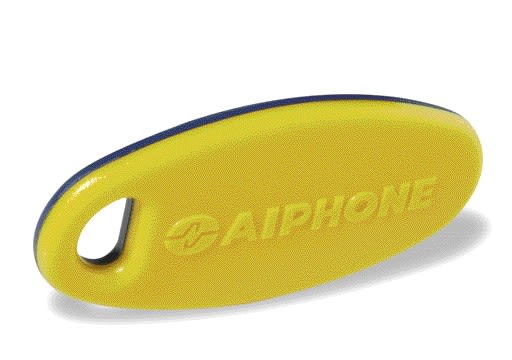 Aiphone - Badge passe bleu / jaune pour UGVB ou UGVBT, ultra résistant, format porte-clé