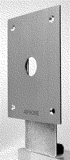 Aiphone - Façade d'adaptation en inox avec perçage VIGIK+ pour intégration dans PA1201
