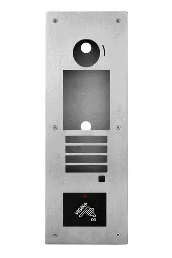 Aiphone - Façade inox 6 vis pour GTDMBLVN avec lecteur VIGIK+ Hexact mains libres intégré